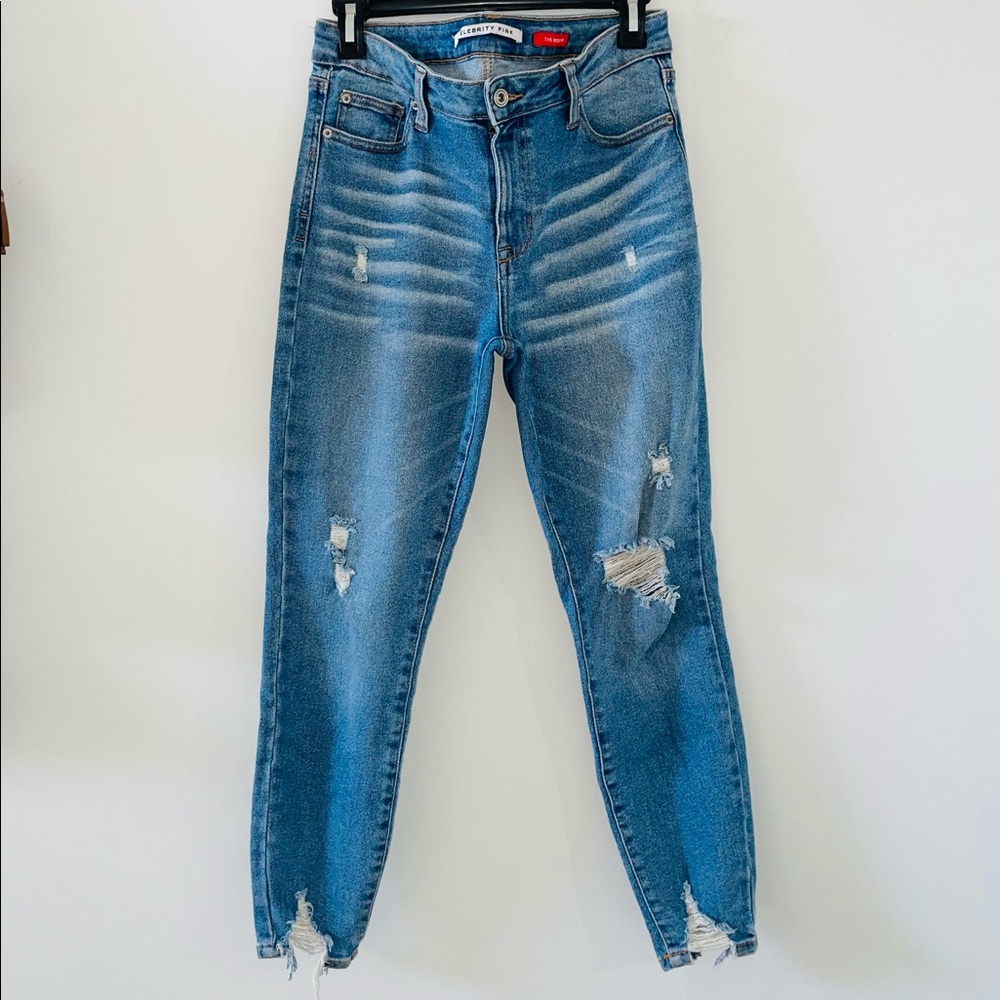 Mid-rise Ripped Skinny Jeans